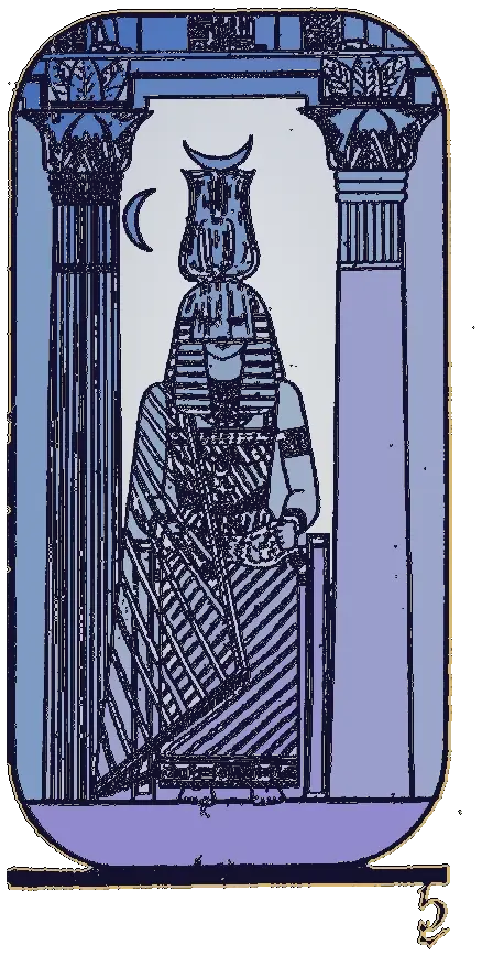 Lámina del arcano II, La Sacerdotisa