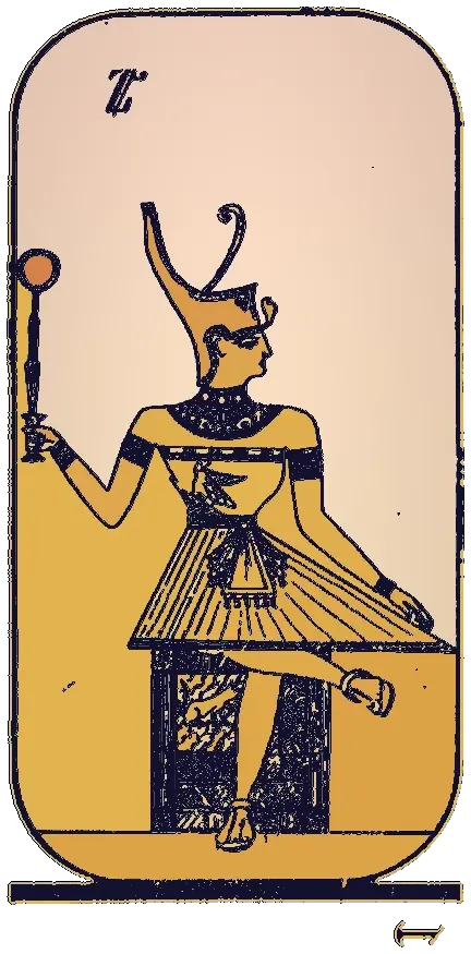 Lámina del arcano IV, El Emperador